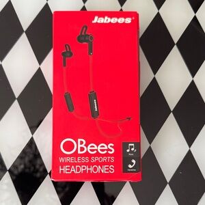 Jabees OBees Wireless Sports Headphones - Red